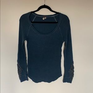 Blue free people thermal